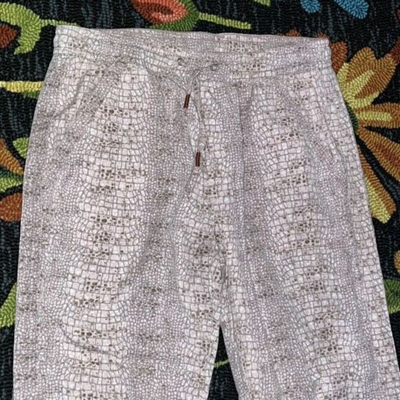 Anthropologie Pink Orana Snakeq Print Joggers Size Small - Picture 2 of 4